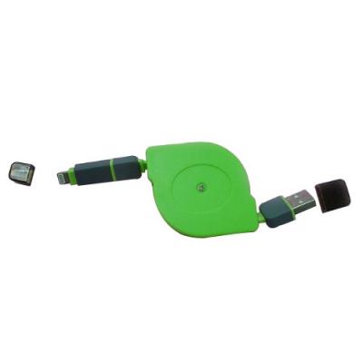 3-21 USB AM TO I-PHONE 5 Telescopic green line